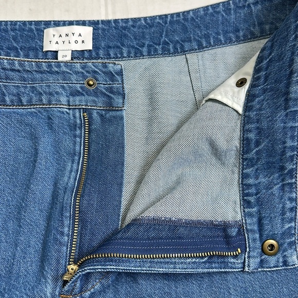 Tanya Taylor Hudie Denim Midi Jean Skirt Plus Size 20 Medium Indigo Blue NWT - Picture 6 of 13
